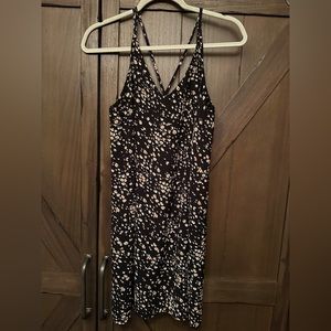 Top Shop Black Patterned Mini Dress